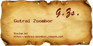 Gutrai Zsombor névjegykártya
