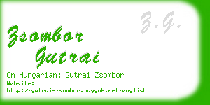 zsombor gutrai business card